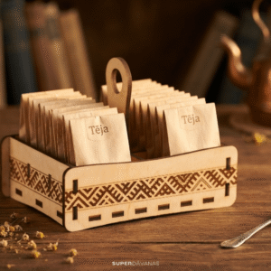 tea bag wooden holder made in latvia
