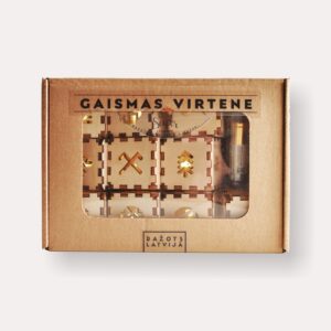 10LED_LV-B 10 LED gaismas virtene ar latvju zīmēm