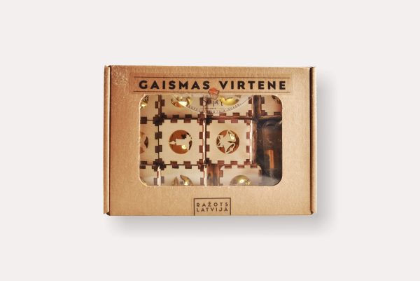 10 LED gaismas virtene ar ziemassvētku zīmēm