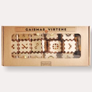 15LED_LV-B 15 LED gaismas virtene ar latvju zīmēm
