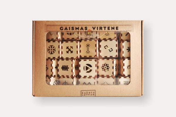 20LED_LV-B 20 LED gaismas virtene ar latvju zīmēm