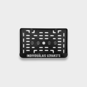 SD_Numura turetajs_C_3 Motocikla numura turētājs / C tips / Ar savu izvēlētu tekstu