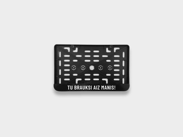 Motocikla numura turētājs / C tips / Ar savu izvēlētu tekstu