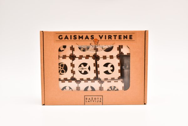 10 LED gaismas virtene ar ziemassvētku zīmēm