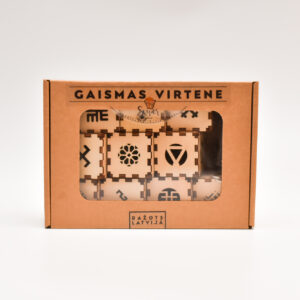 VK-319 10 LED gaismas virtene ar latvju zīmēm