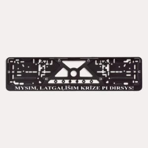 11 Auto numura turētāji ar tekstiem