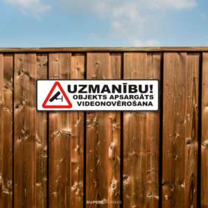 SD_Bridinajuma zime_2_1 Brīdinājuma zīme / Videonovērošana