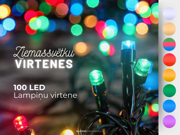 SD_100LED_1 100 LED / Ziemassvētku lampiņu virtene