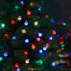 100 LED Bumbiņas / Ziemassvētku lampiņu virtene