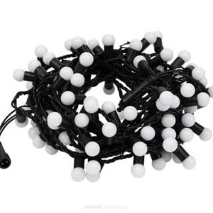 100 LED Bumbiņas / Ziemassvētku lampiņu virtene
