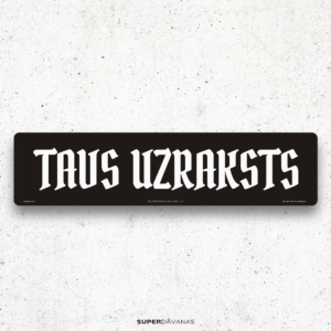 SD_plate_black_02 Personalizēts suvenīrnumurs / Black / 52 x 13 cm